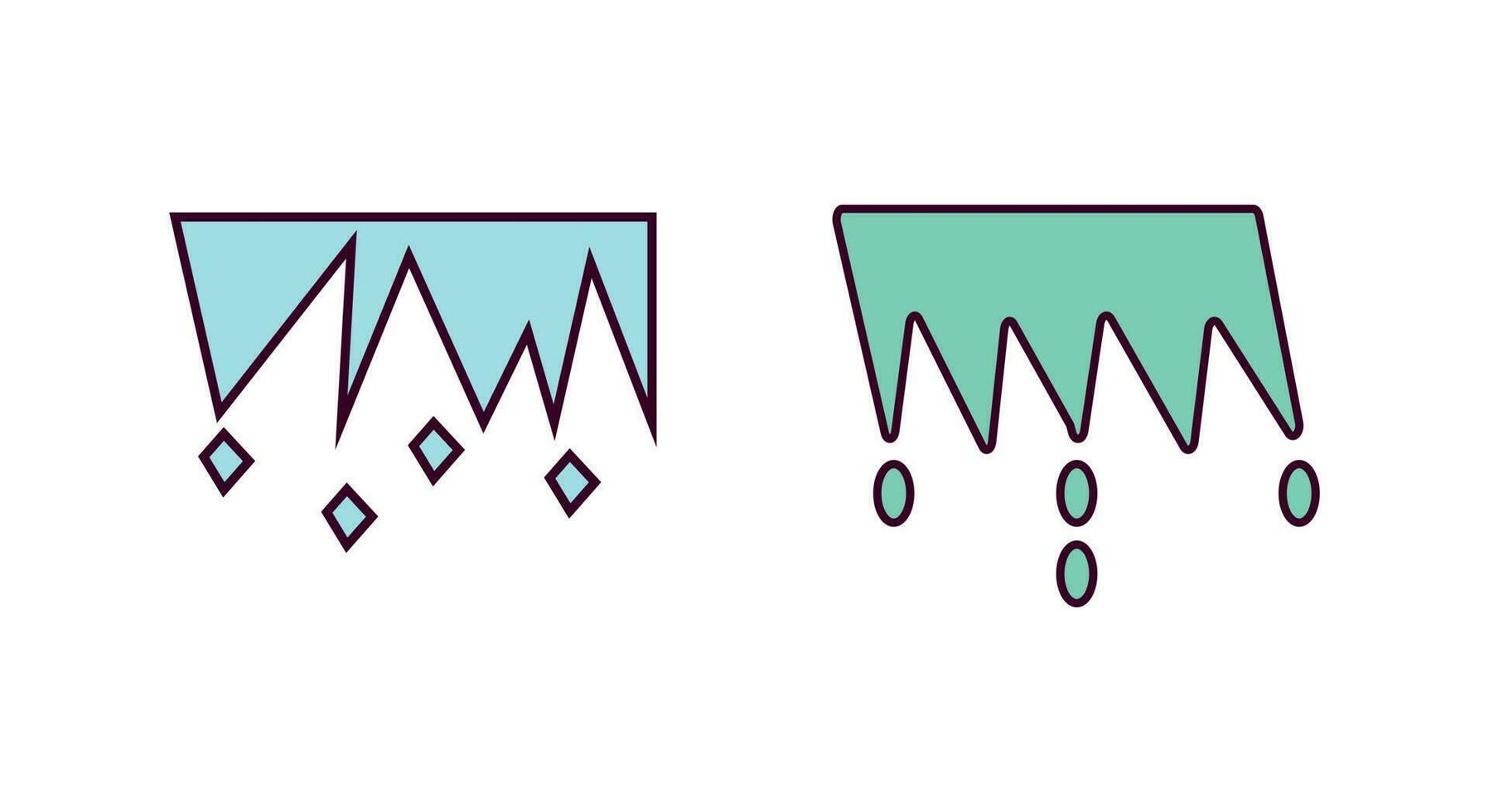 stalactite icône vecteur illustration. stalactite direct Couleur icône