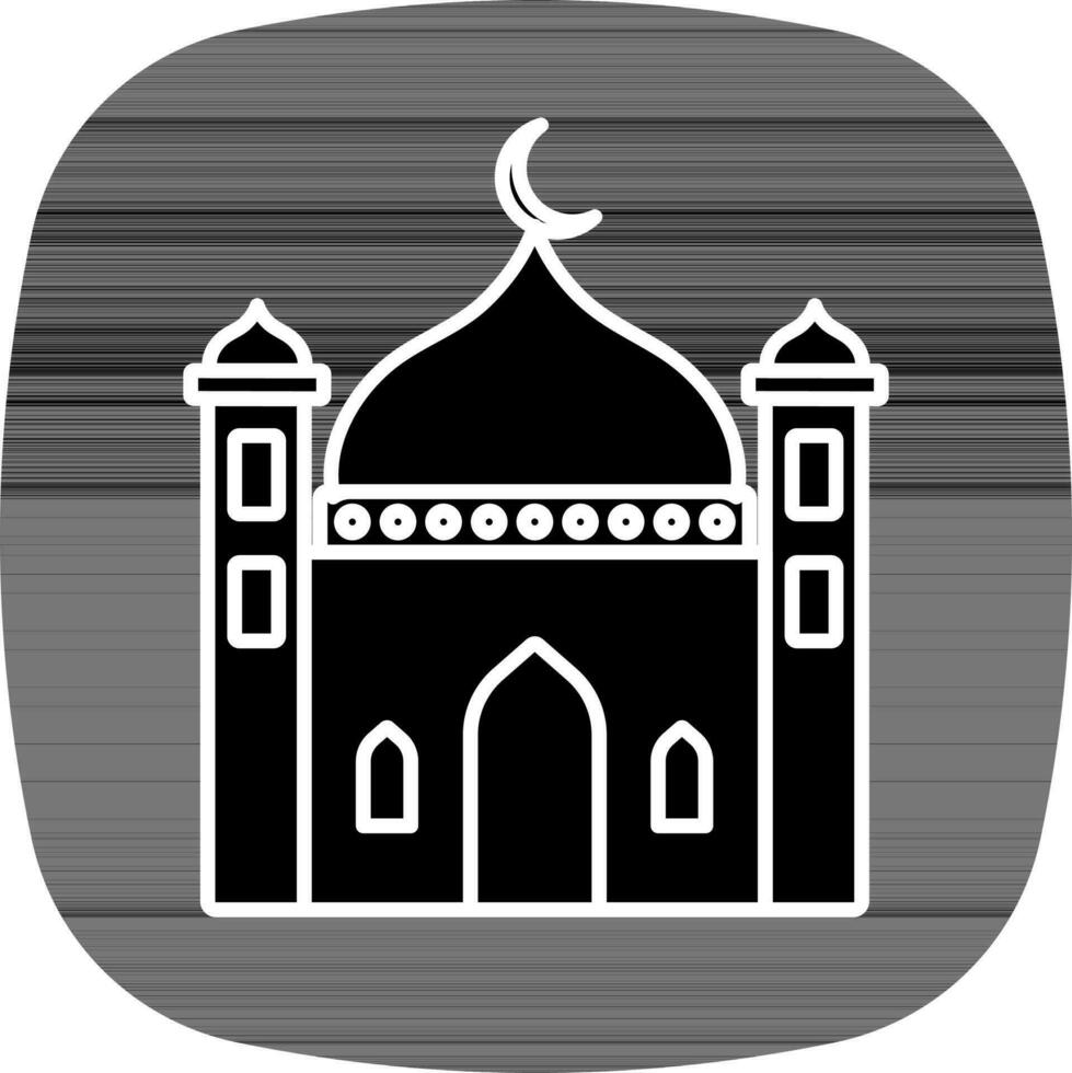 glyphe style mosquée icône. vecteur