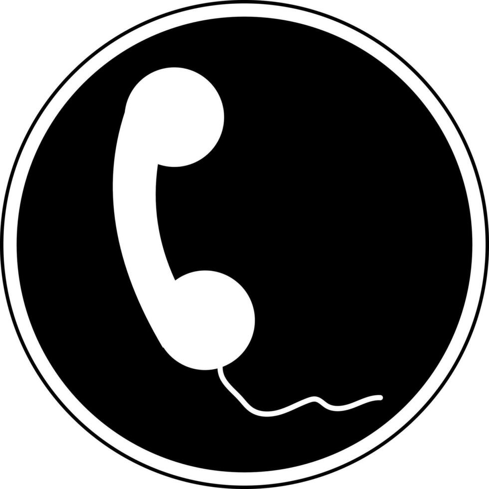 téléphone appel icône dans plat style. vecteur