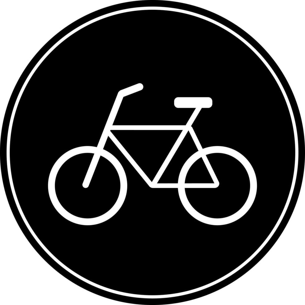 cycle route icône ou symbole. vecteur