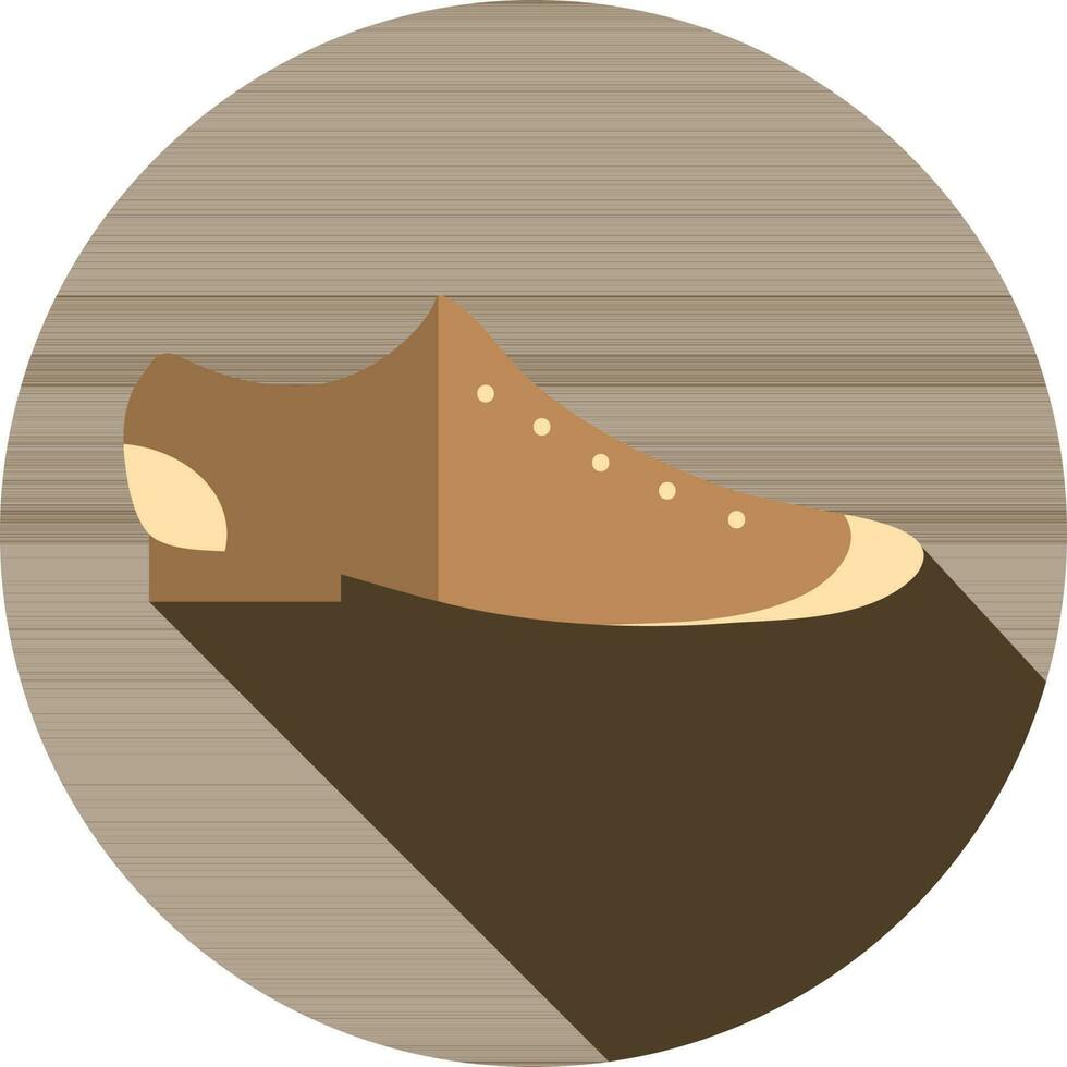 des chaussures icône sur marron Contexte. vecteur