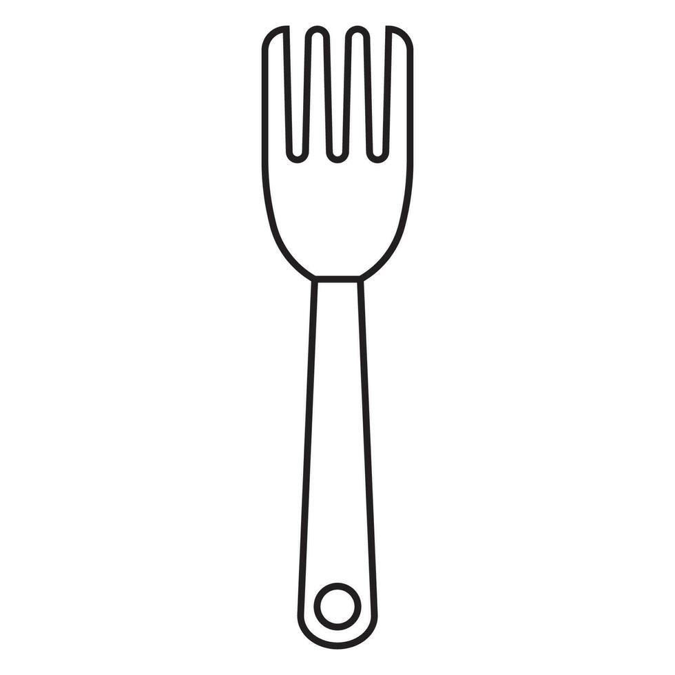 fourchette icône vecteur