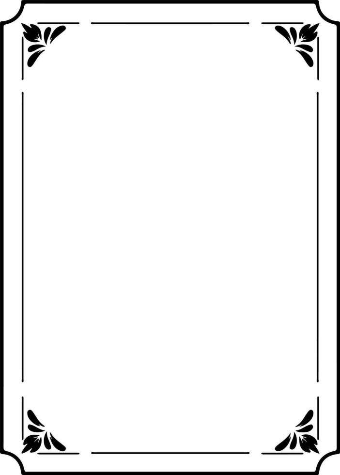 noir rectangle frontière pour graphique conception vecteur