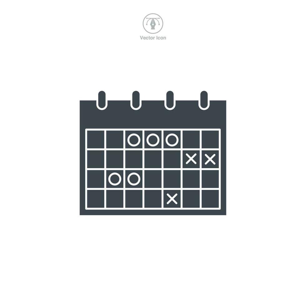 calendrier icône symbole modèle pour graphique et la toile conception collection logo vecteur illustration