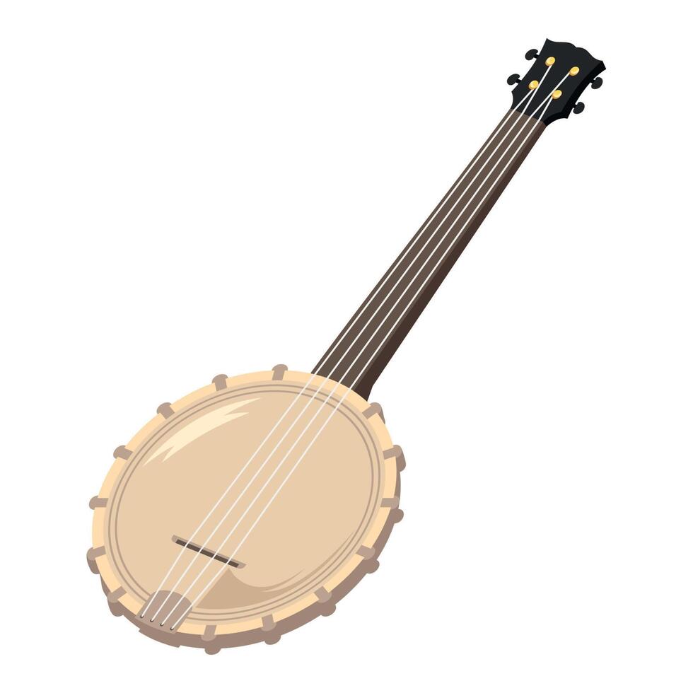 banjo le jazz instrument musical icône vecteur