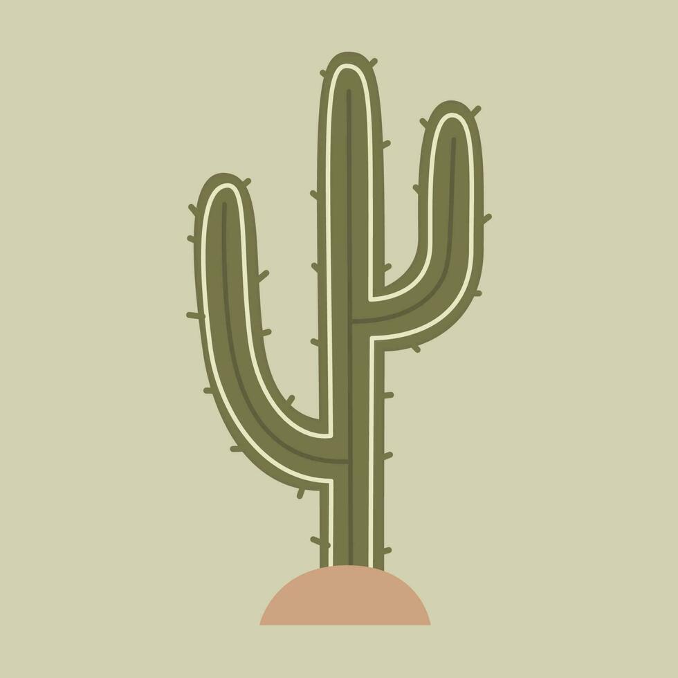 cactus vecteur illustration. vecteur illustration de cactus. cactus plat style. cactus les plantes conception modèle.