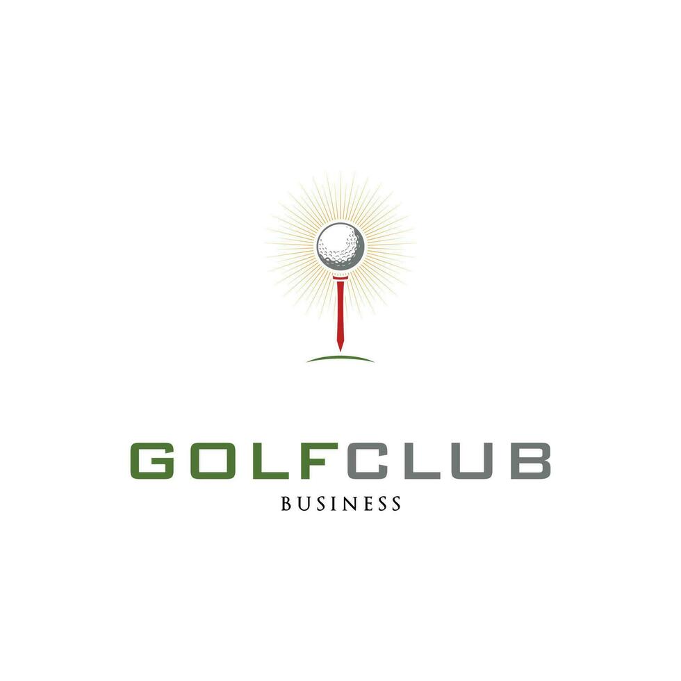 le golf club icône logo conception modèle vecteur