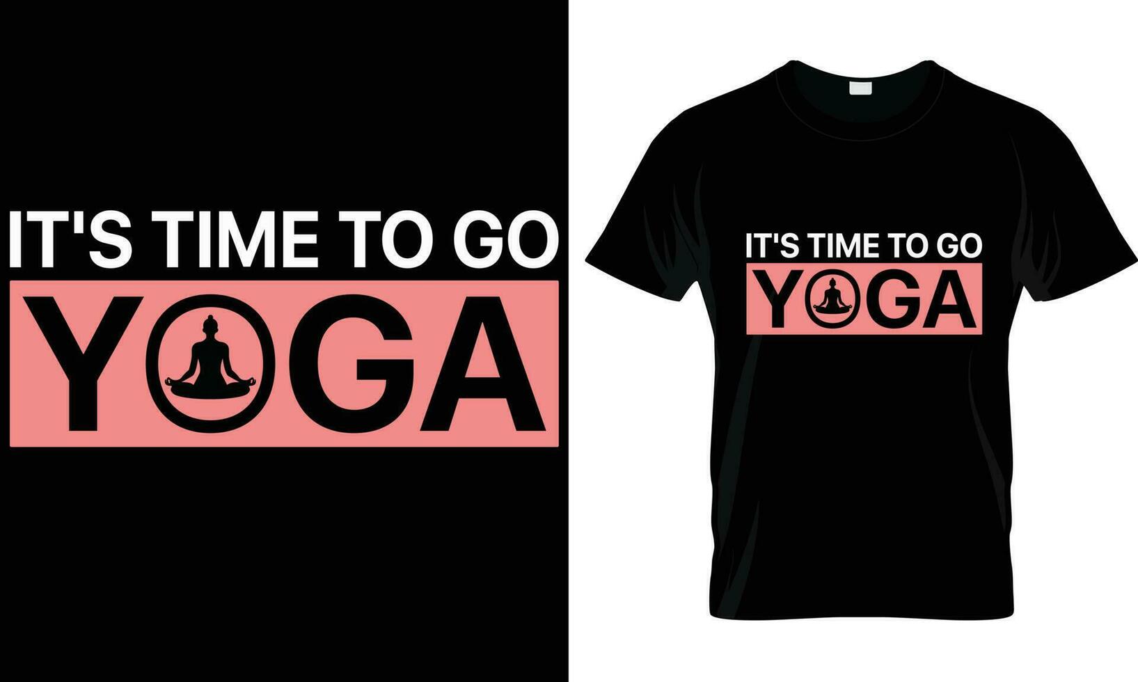 yoga T-shirt conception graphique vecteur. vecteur