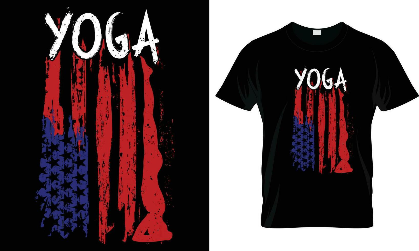 yoga T-shirt conception graphique vecteur. vecteur