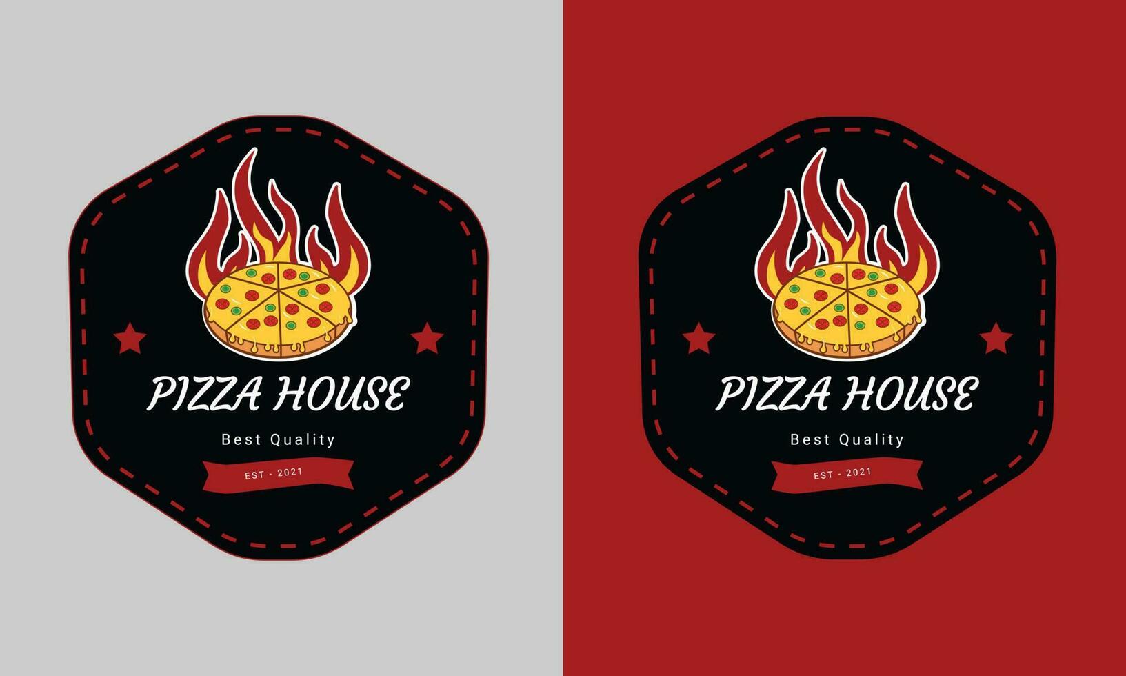 Pizza maison vecteur logo conception modèle. Pizza logo conception. vite nourriture logo conception.