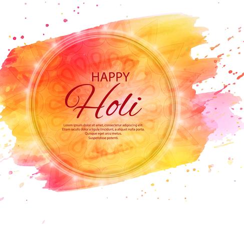 illustration de fond coloré de happy holi pour le festival de c vecteur