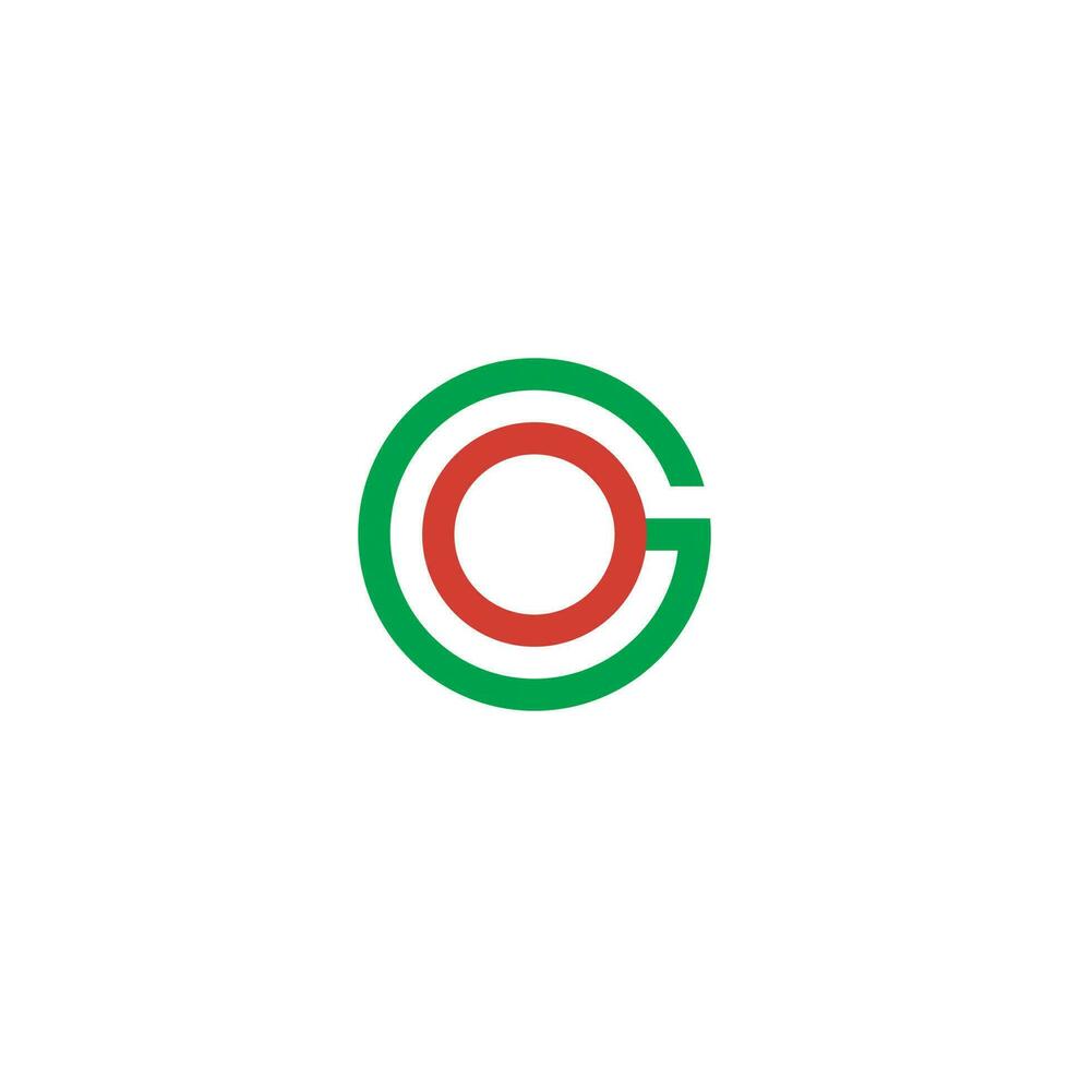 circulaire des lettres aller monogramme logo conception vecteur