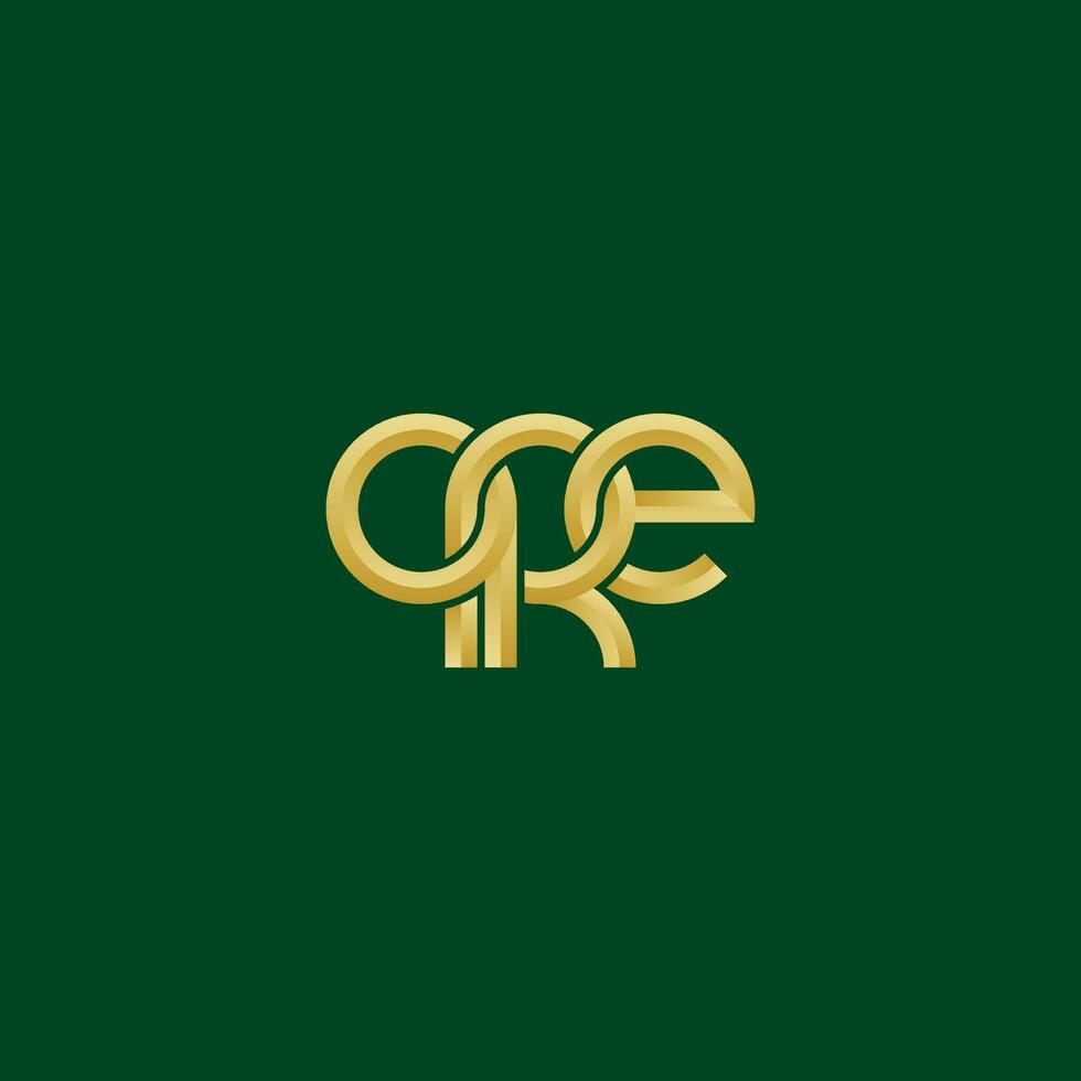 des lettres qre monogramme logo conception vecteur