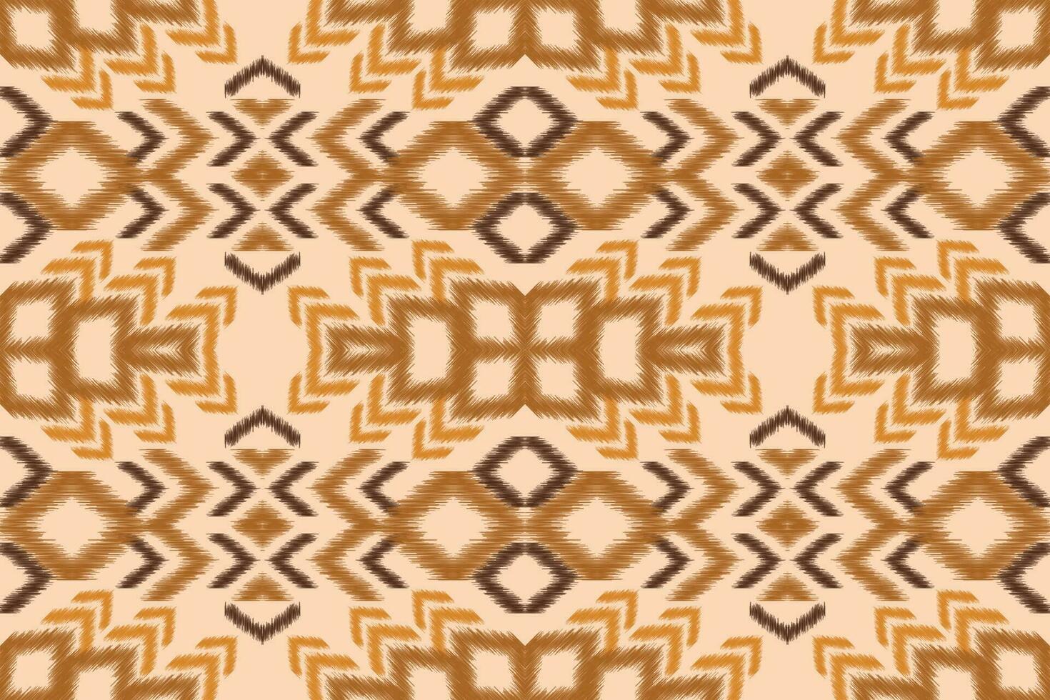 ethnique ikat en tissu modèle géométrique style.africain ikat broderie ethnique Oriental modèle marron crème Contexte. abstrait, vecteur, illustration.pour texture, vêtements, écharpe, décoration, tapis, soie. vecteur