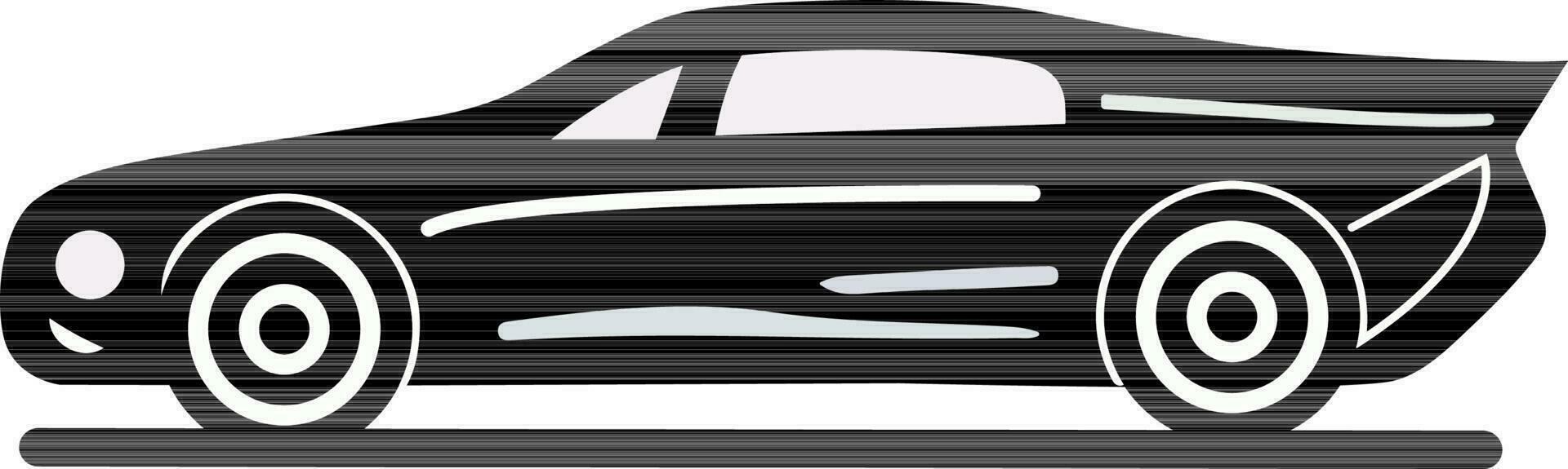 moderne voiture icône dans noir et blanc couleur. vecteur