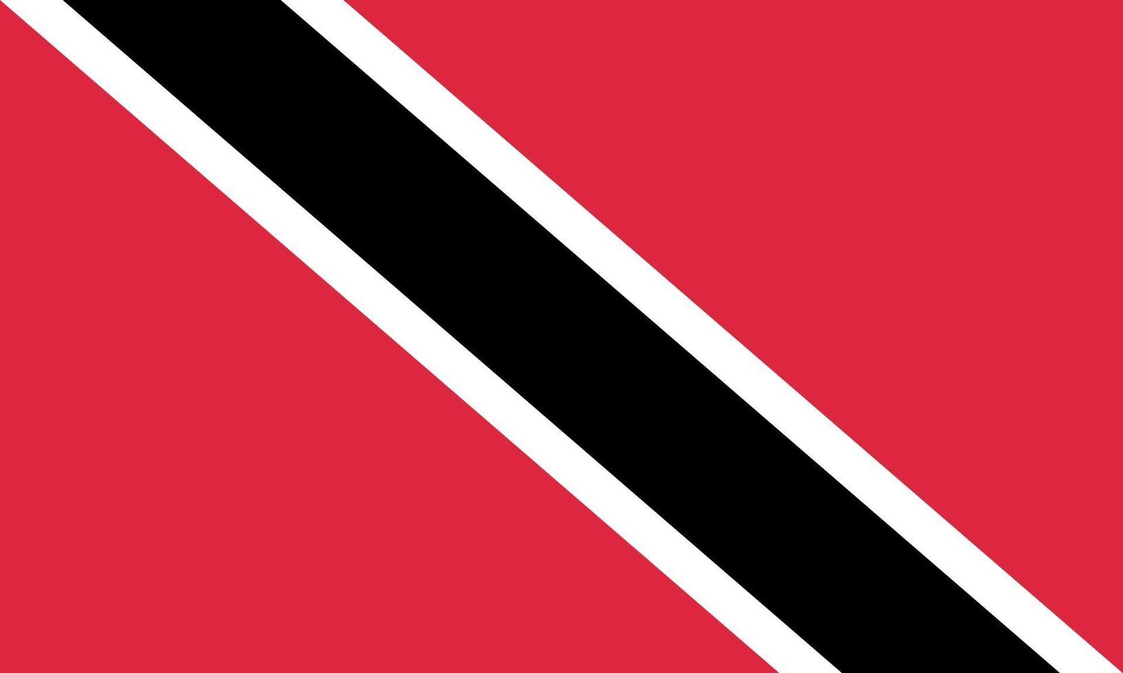 illustration vectorielle du drapeau de trinité-et-tobago vecteur