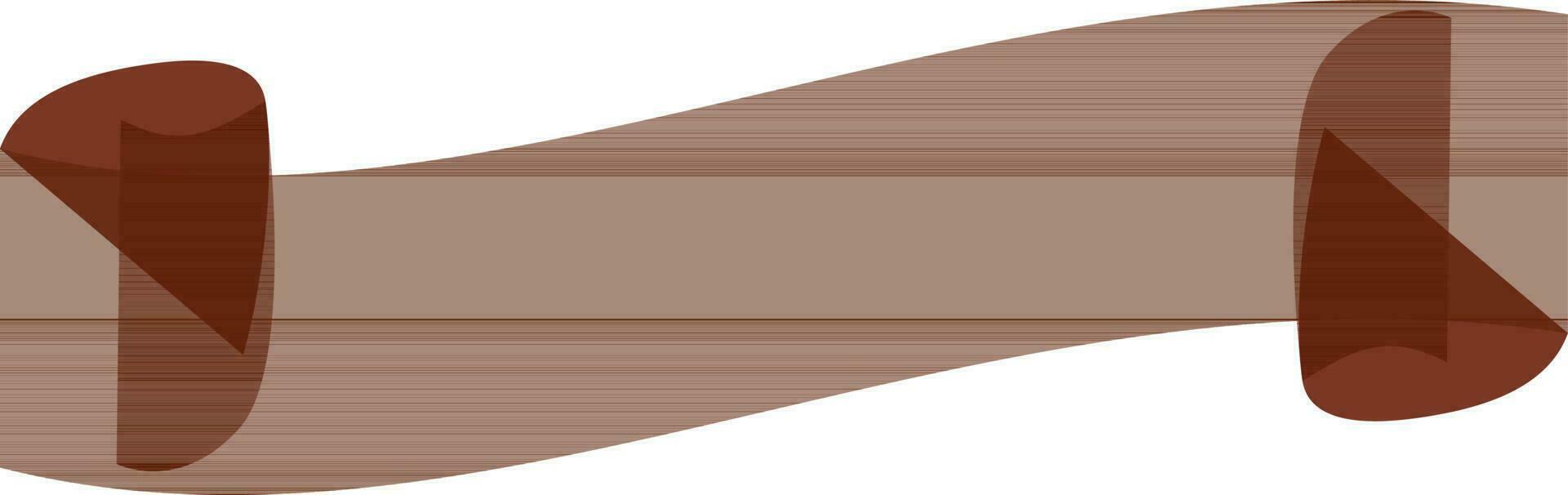 plat illustration de une Vide ruban. vecteur