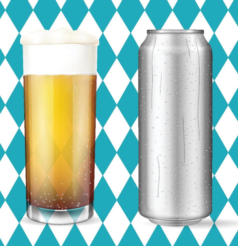 ensemble de bière concept oktoberfest moderne vecteur