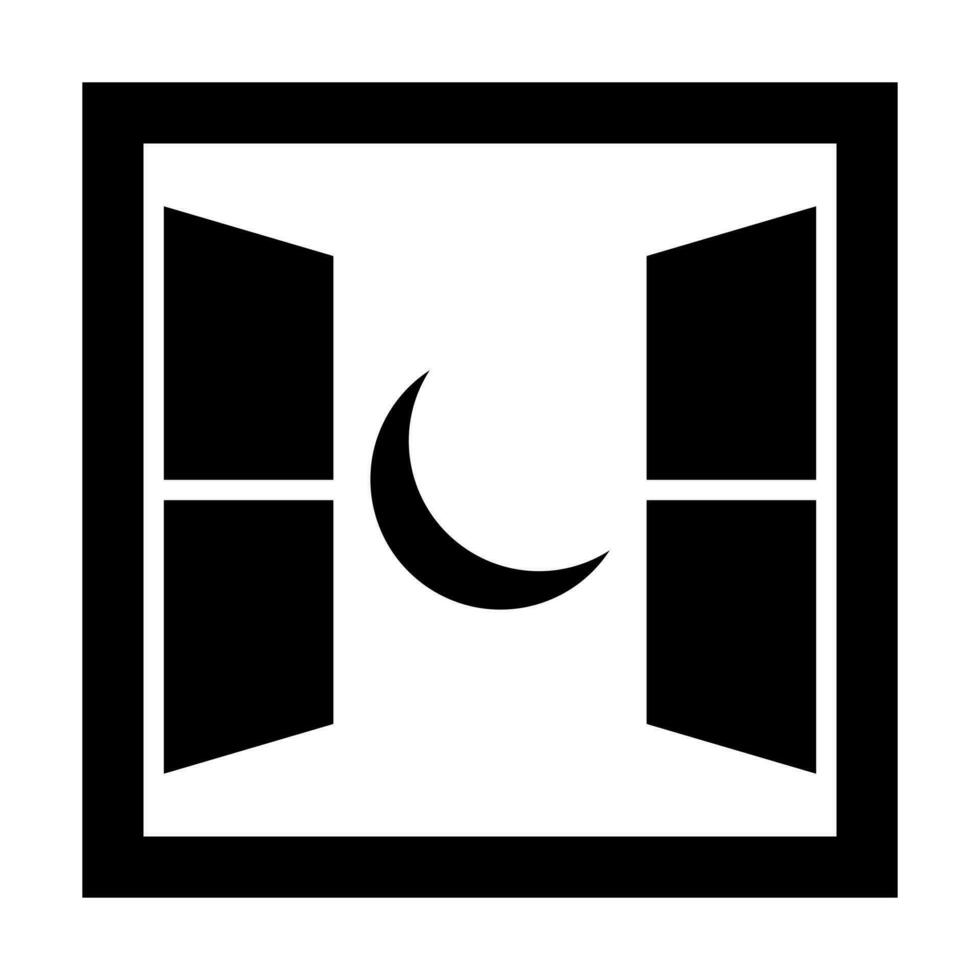 fenêtre glyphe icône conception vecteur