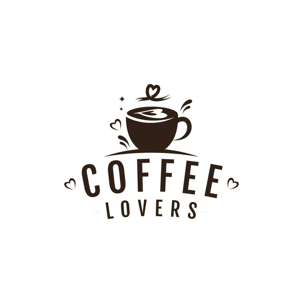 café logo conception vecteur avec Créatif et idée