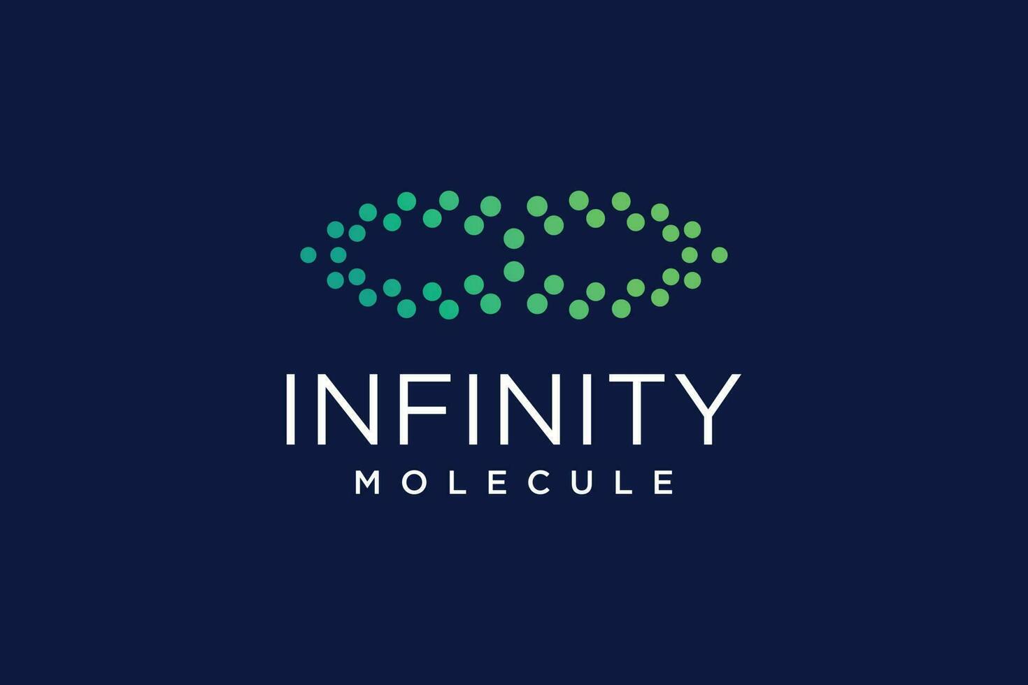 infini molécule logo conception avec Créatif abstrait idée vecteur