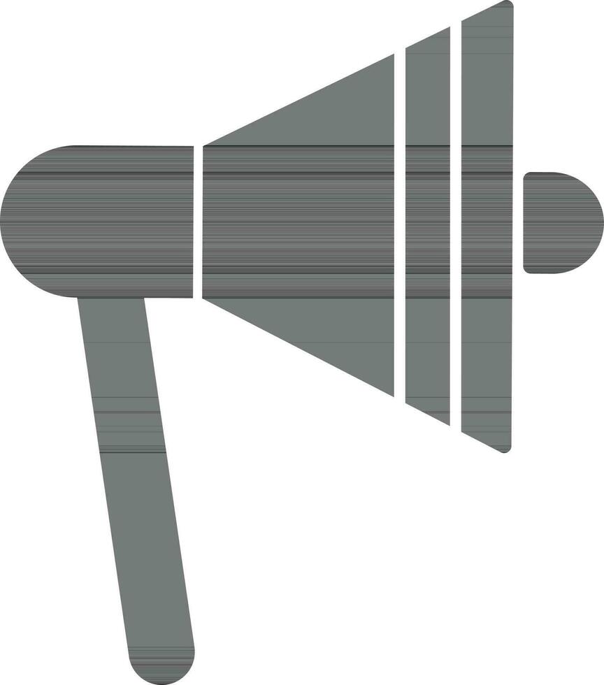 illustration de main mégaphone outil icône dans plat style. vecteur