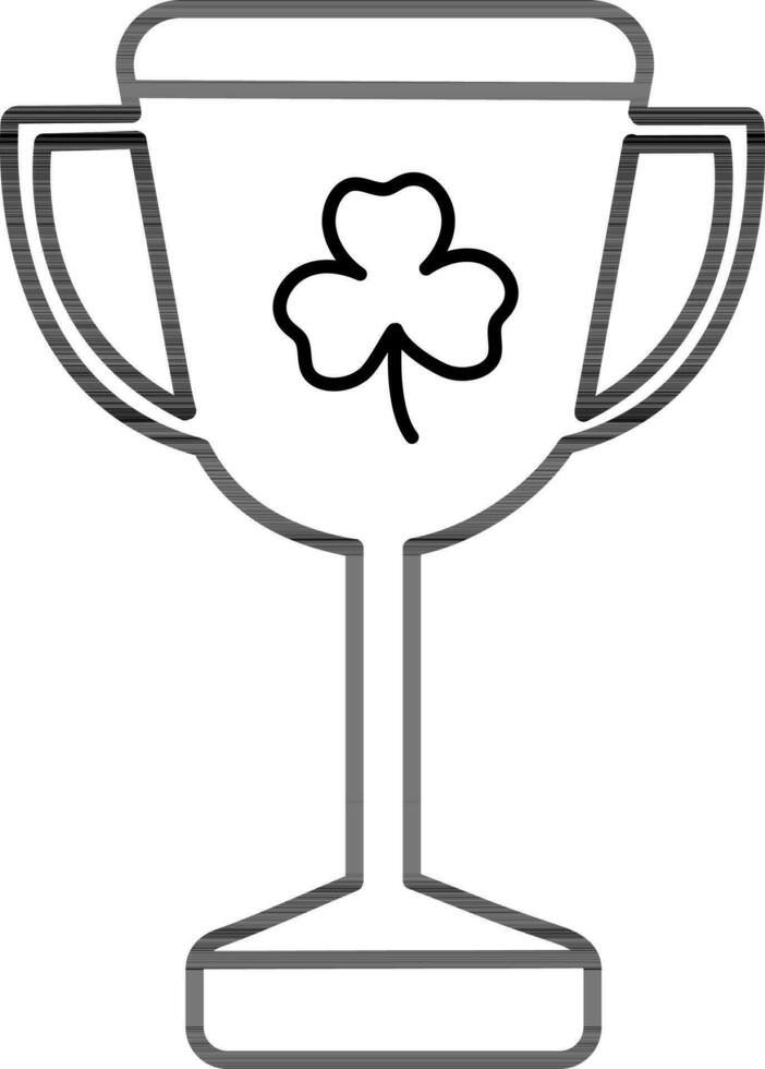 plat illustration de une trophée Coupe. vecteur