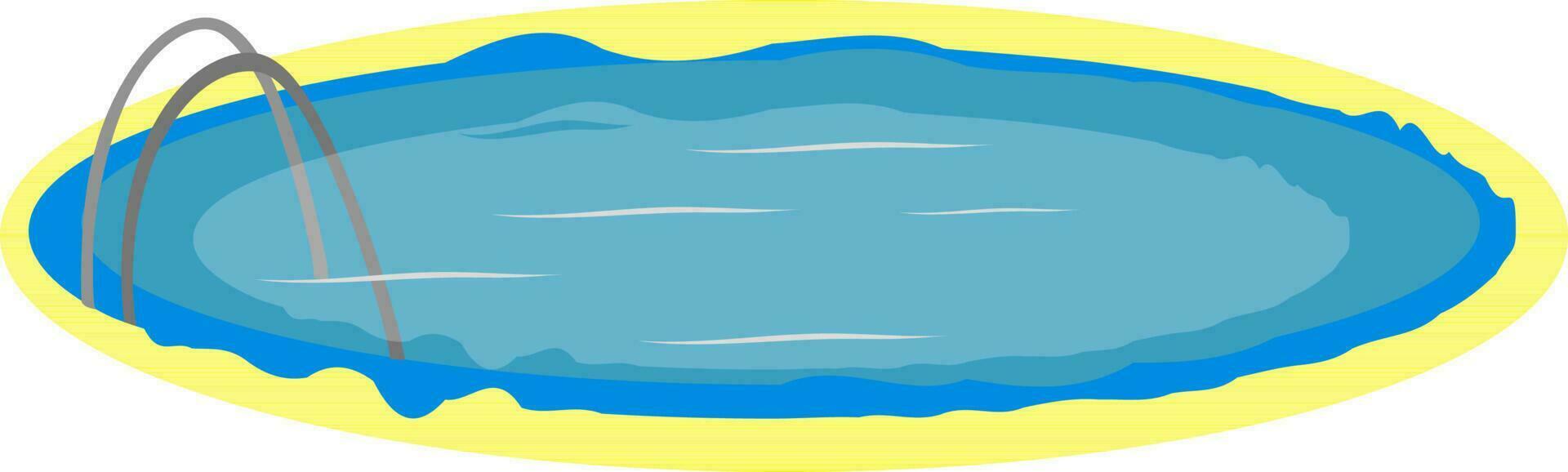 plat illustration de nager bassin. vecteur