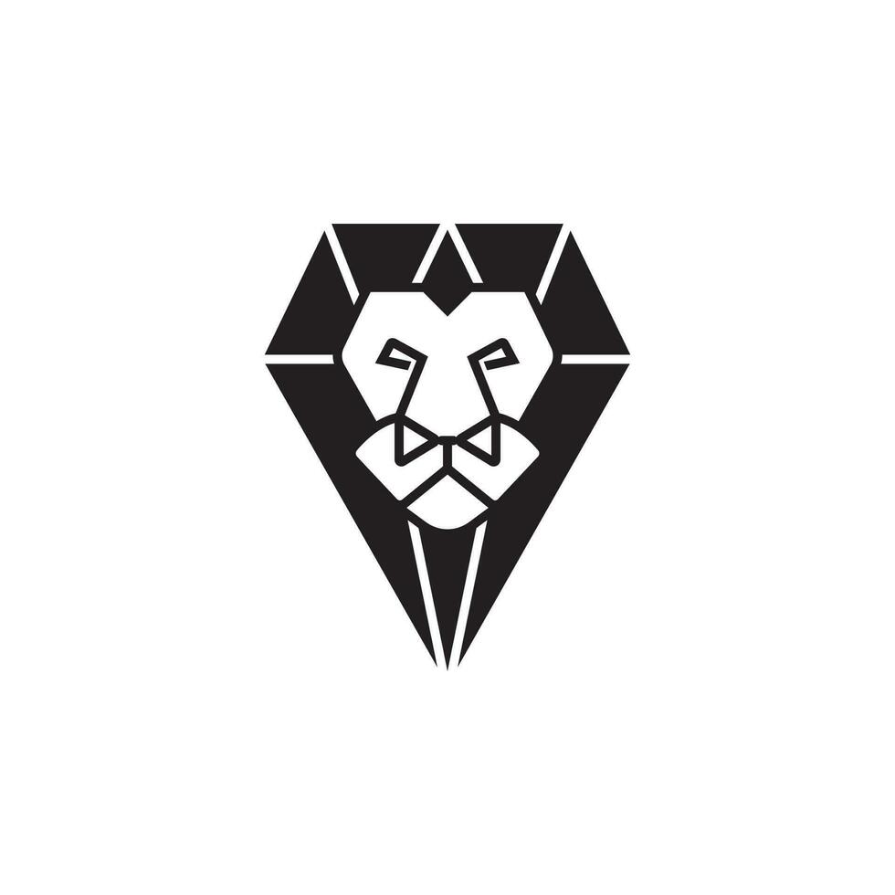 Lion attacher logo conception pour attacher marque vecteur