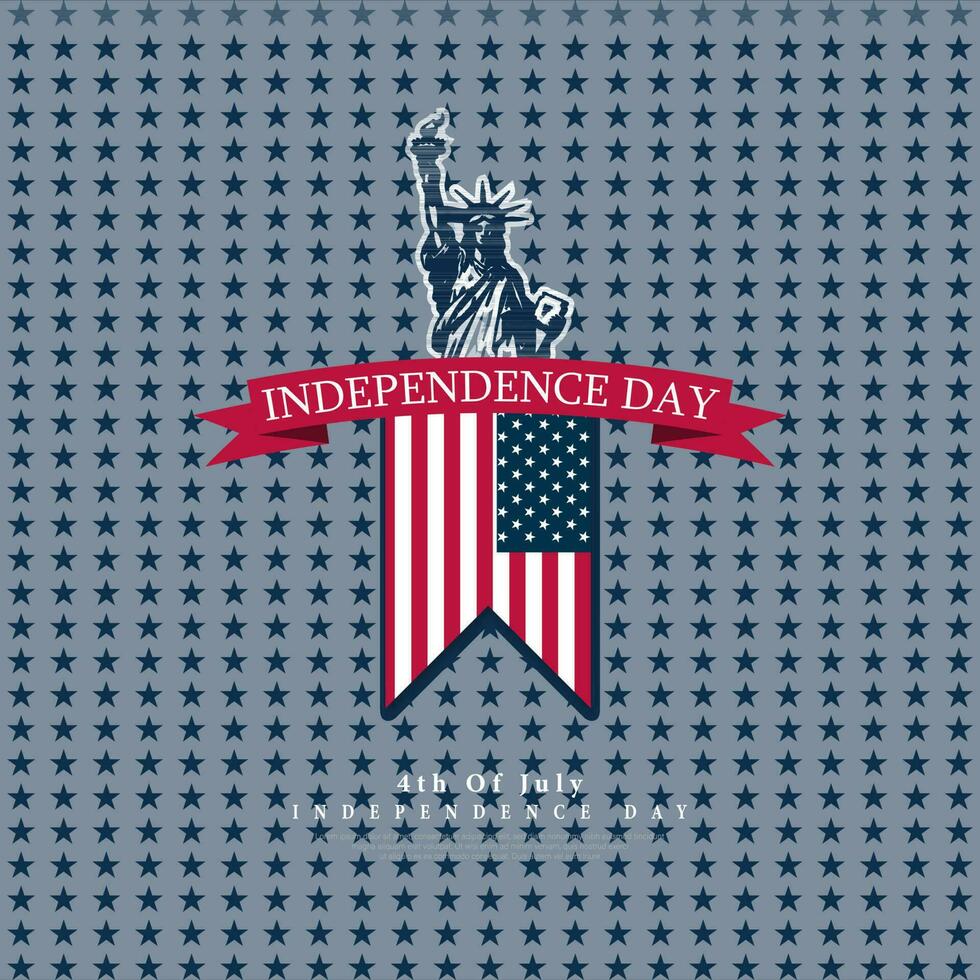 Etats-Unis 4e de juillet, indépendance journée Etats-Unis, vecteur illustration