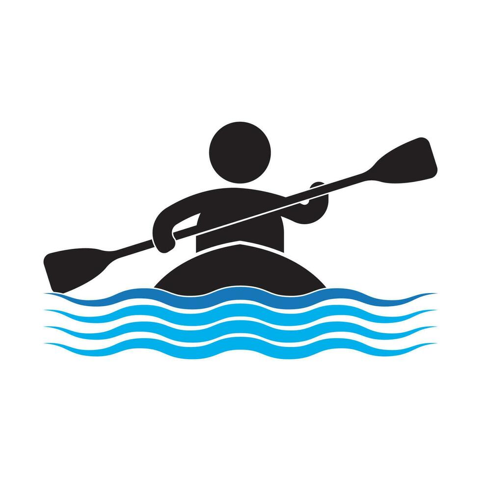 kayak sport logo vecteur