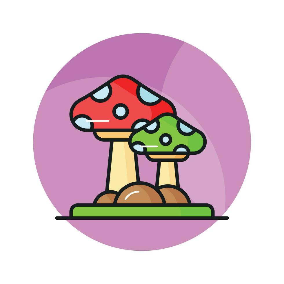 avoir une Regardez à cette incroyable icône de champignon, huître champignon dans moderne style vecteur