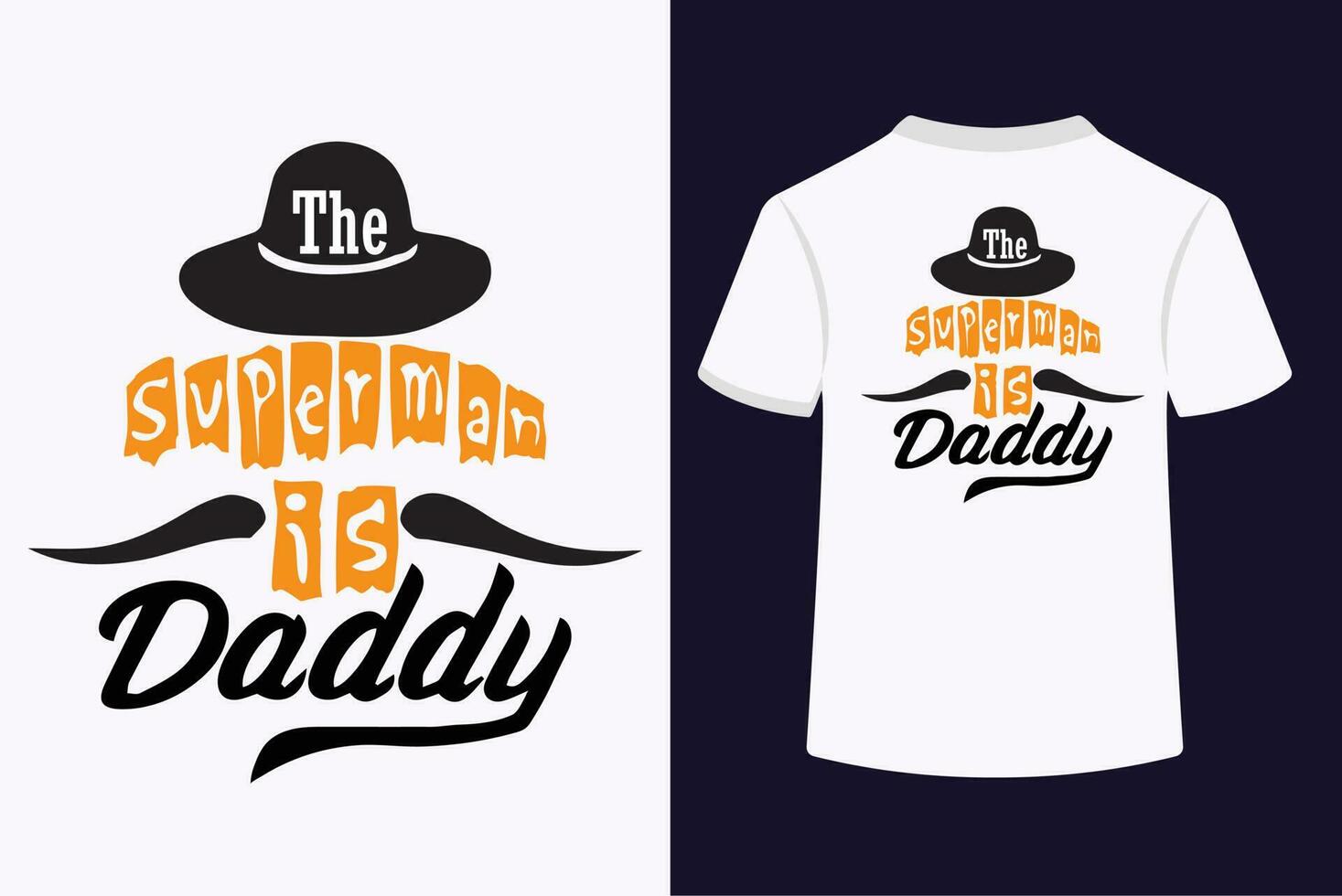 le Superman est papa typographie T-shirt conception vecteur