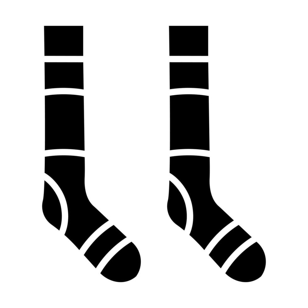 chaussettes glyphe icône conception vecteur