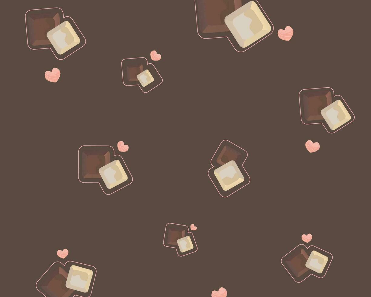 Chocolat illustration bannière modèles vecteur