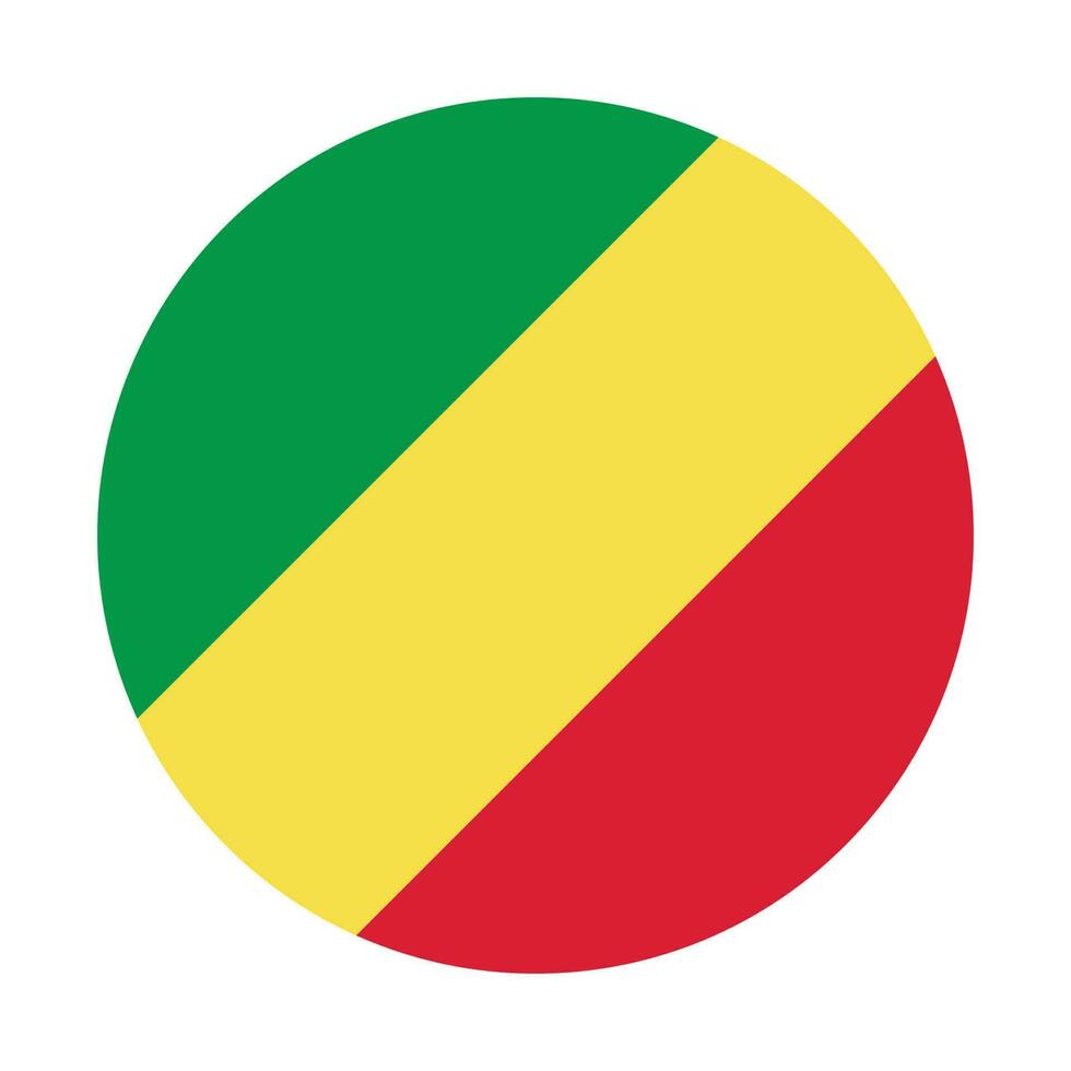 Congo drapeau. drapeau de Congo dans conception forme vecteur