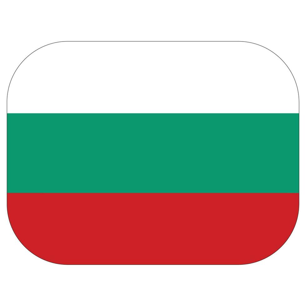 drapeau de Bulgarie dans Triangle forme vecteur