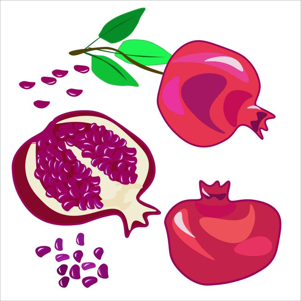 Frais tropical fruits.a variété de Frais des fruits et jus. vecteur illustration de le végétarien menu.