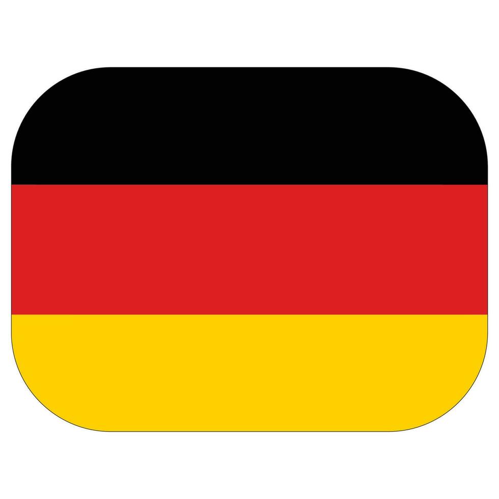 allemand drapeau dans forme. drapeau de Allemagne dans forme. vecteur