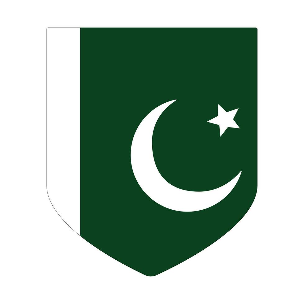 drapeau de Pakistan dans forme. Pakistan drapeau dans forme vecteur