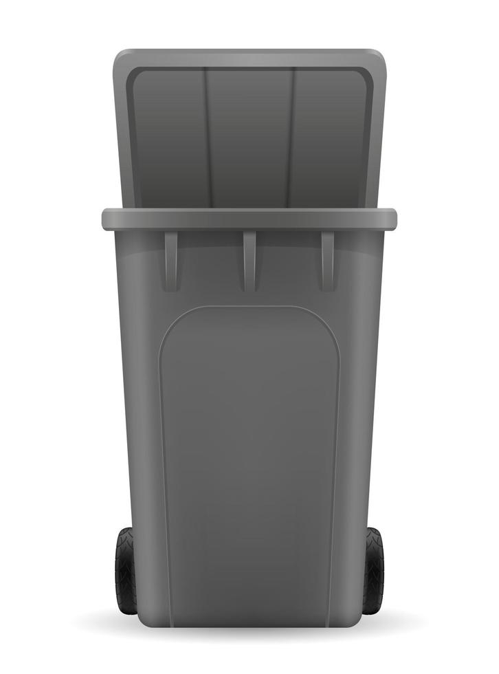 recyclage bin poubelle seau stock vector illustration isolé sur fond blanc