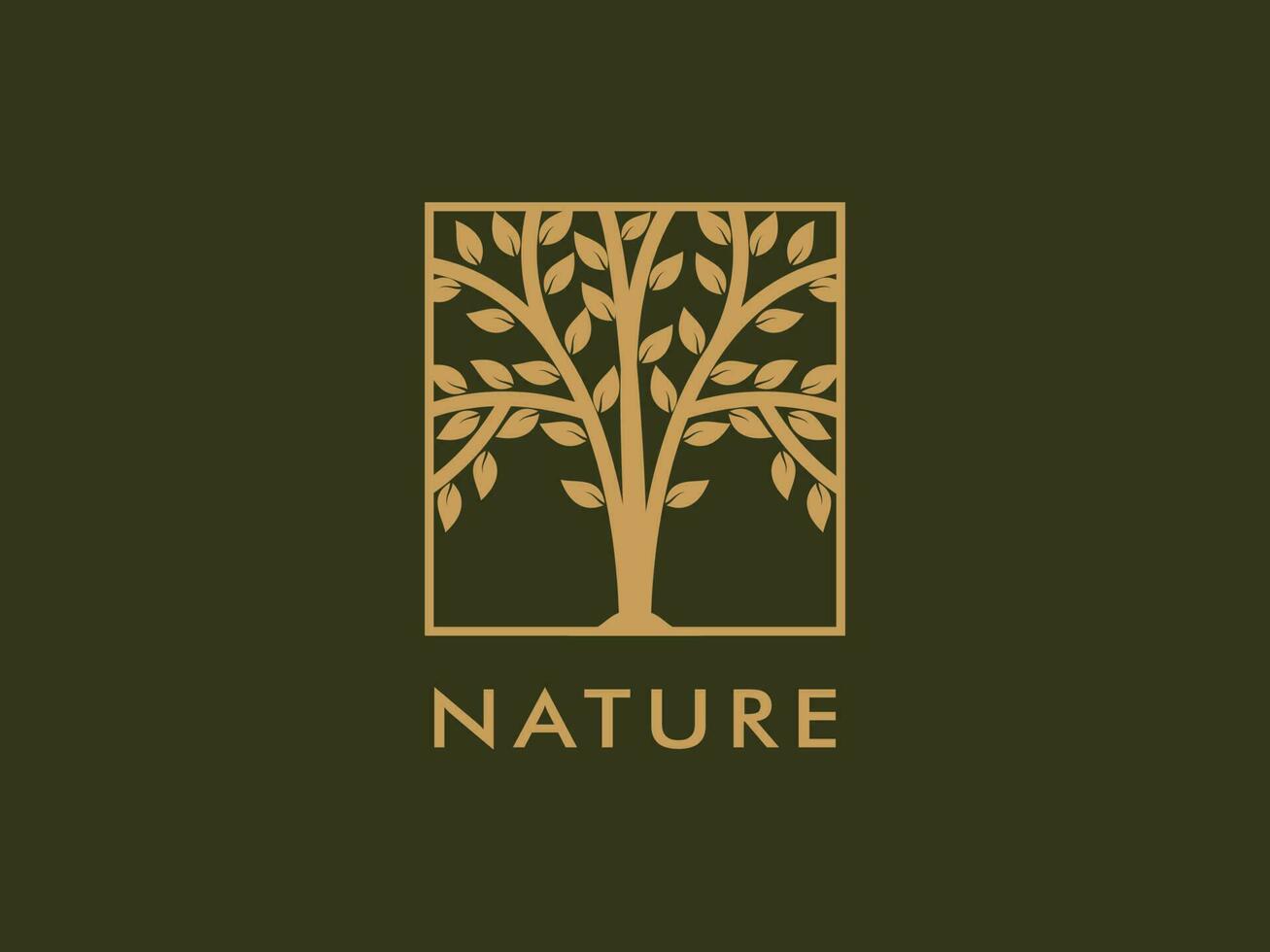 arbre logo vecteur, jardin plante Naturel symboles modèle vecteur