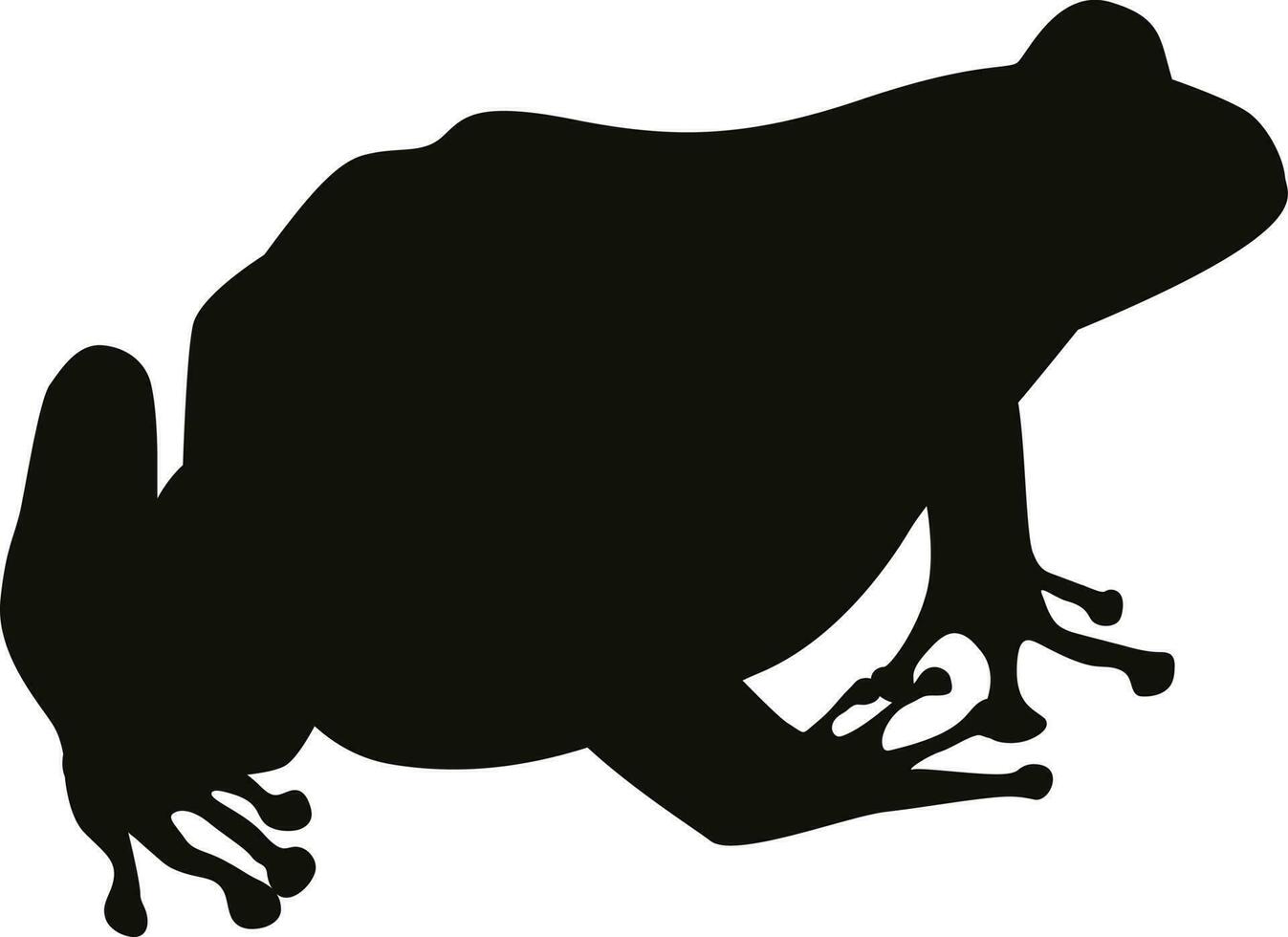 grenouille silhouette, amphibie, crapaud silhouette, devine le animal enfant jouer, silhouette vecteur