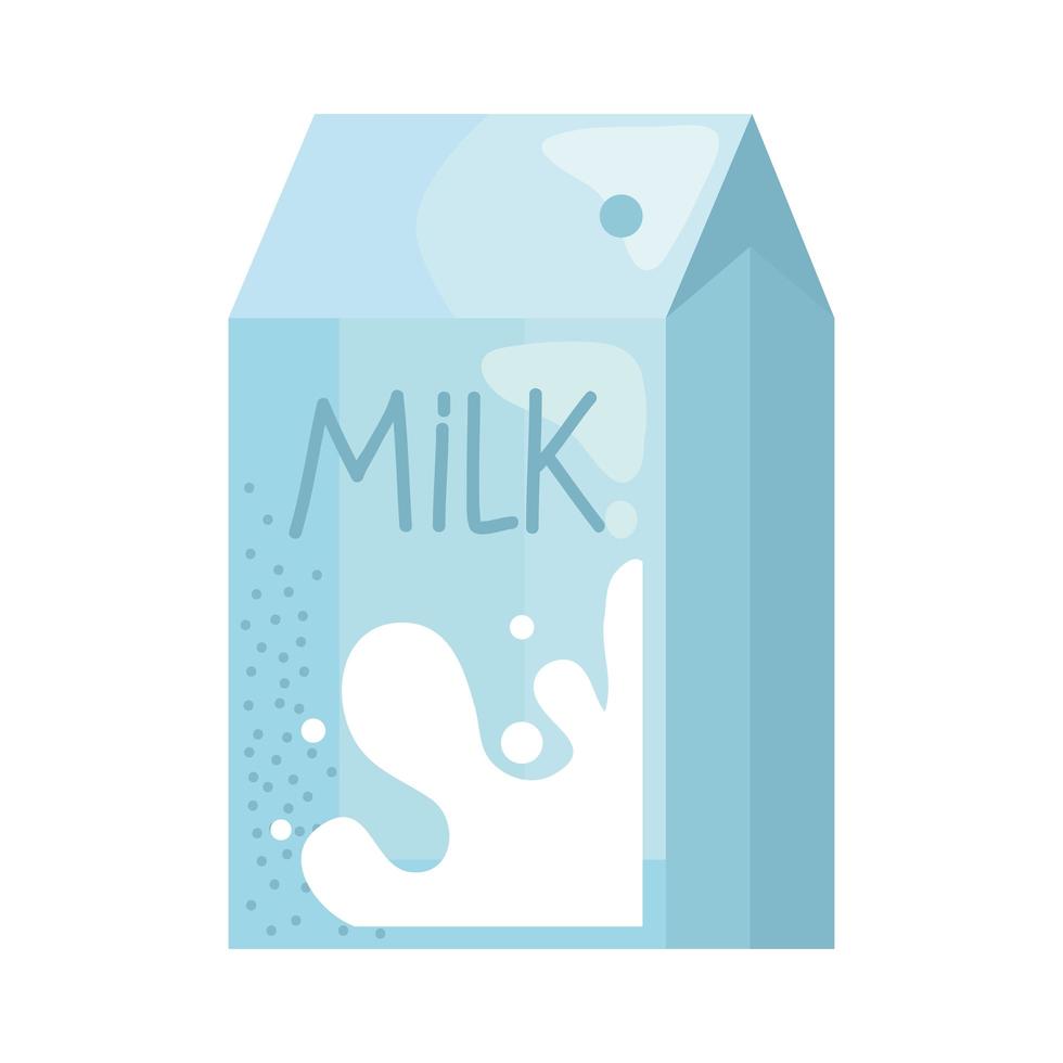 boisson de boîte de lait vecteur