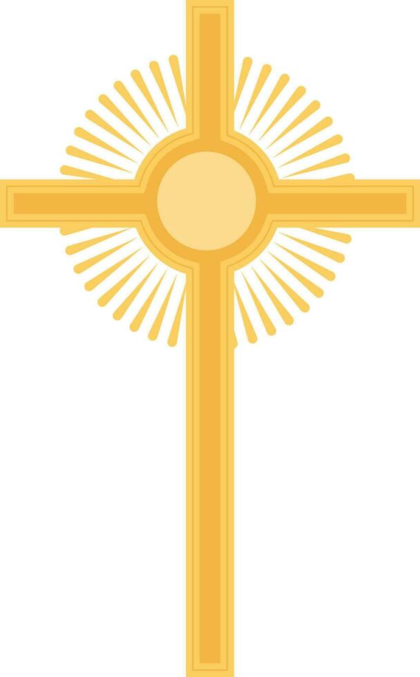 icône de la croix chrétienne vecteur