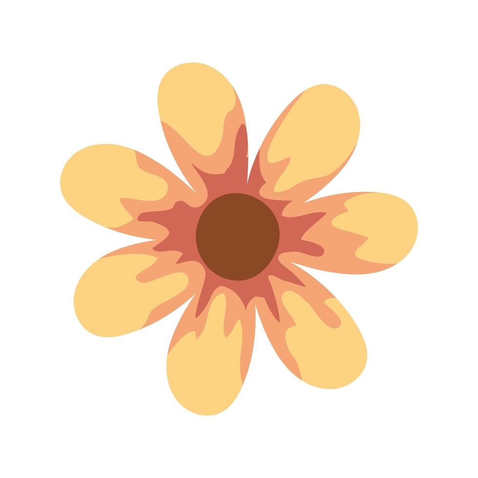 fleur jaune de printemps vecteur