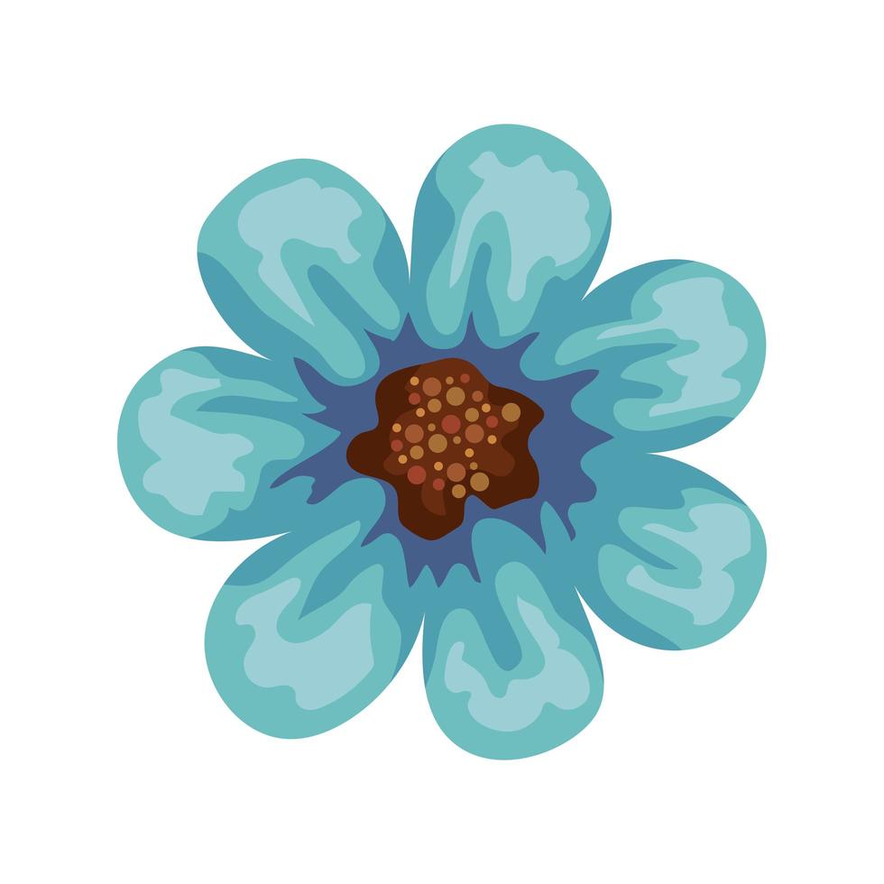 fleur bleue de printemps vecteur