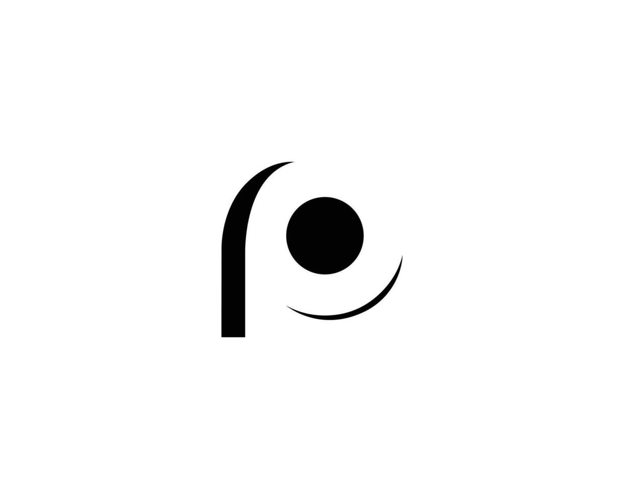p logo initiale icône conception vecteur modèle symbole.