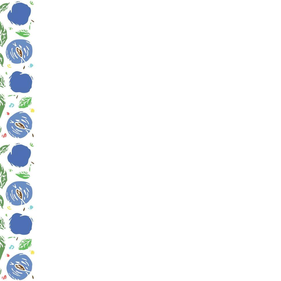 prune Contexte avec endroit pour texte. tiré prune illustration vecteur