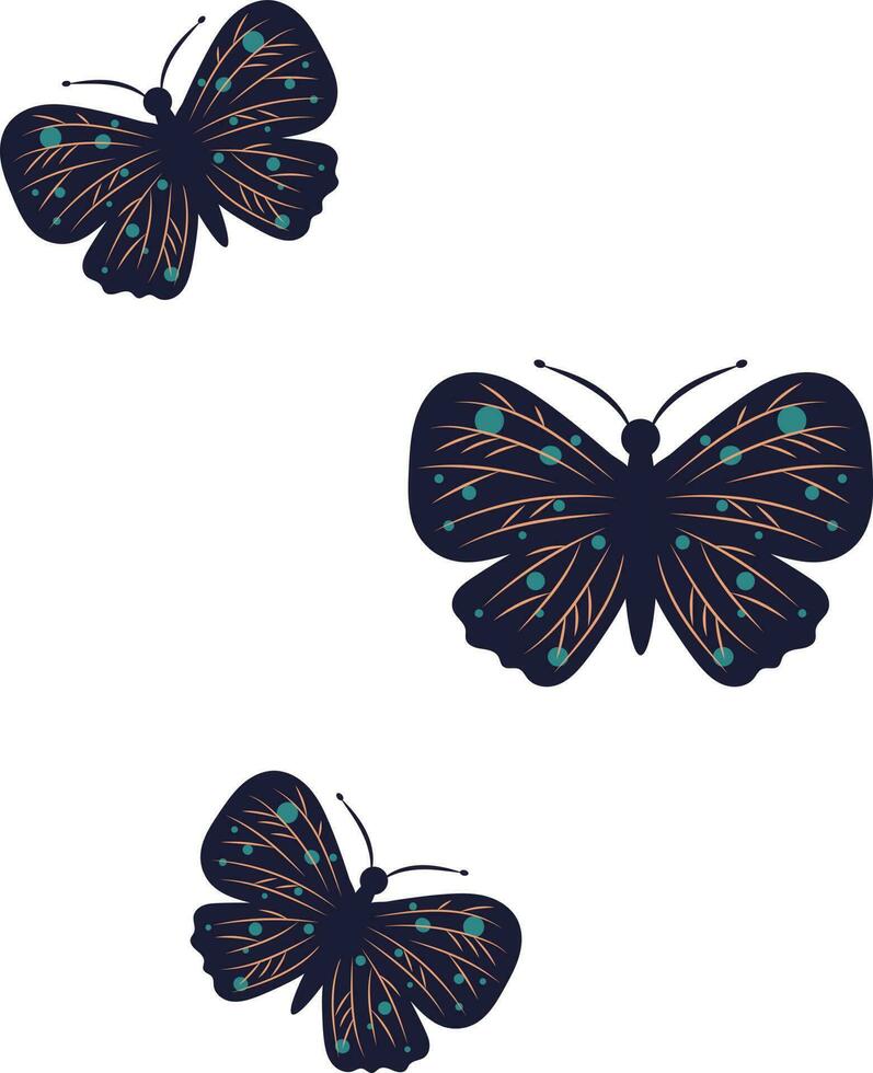 coloré papillon insecte Naturel décor fête printemps saison illustration graphique élément art carte vecteur